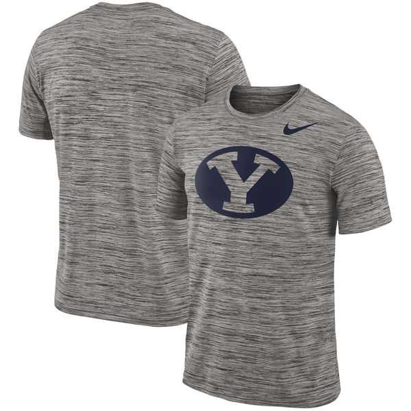 Nike BYU Cougars Charcoal 2018 Player Travel Legend Performance T-Shirt,We sell and wholesale Nike BYU Cougars Charcoal 2018 Player Travel Legend Performance T-Shirt on line form chian!